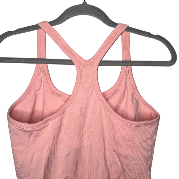 Lululemon Ebb to Street Ribbed Racerback Tank Top Pink Size 10 - Picture 3 of 5